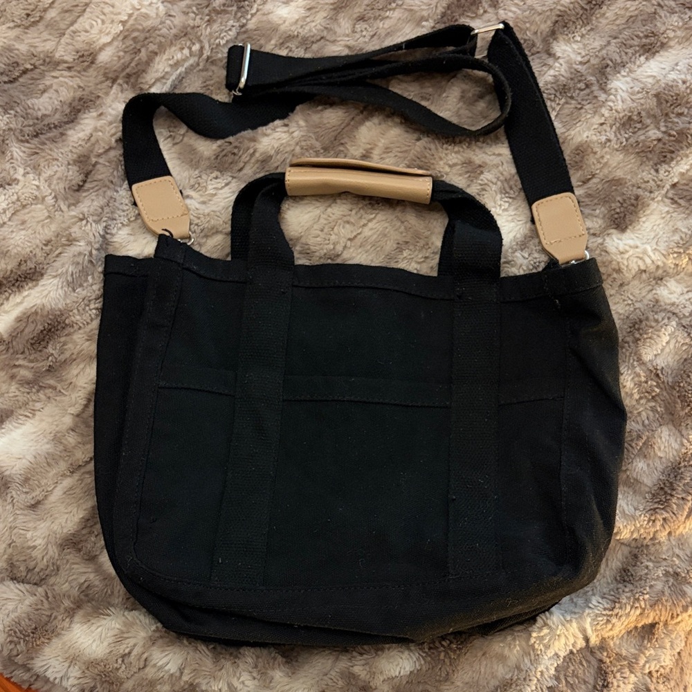 Black Canvas Tote Bag